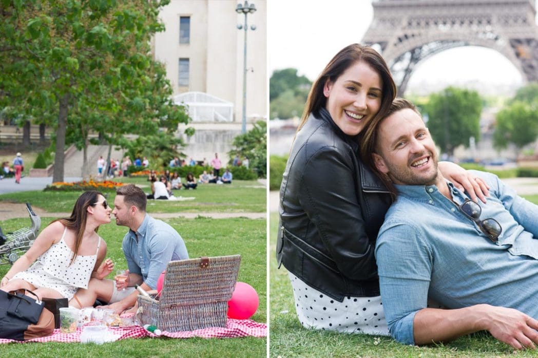 Amy + Greg secret proposal at the Eiffel tower