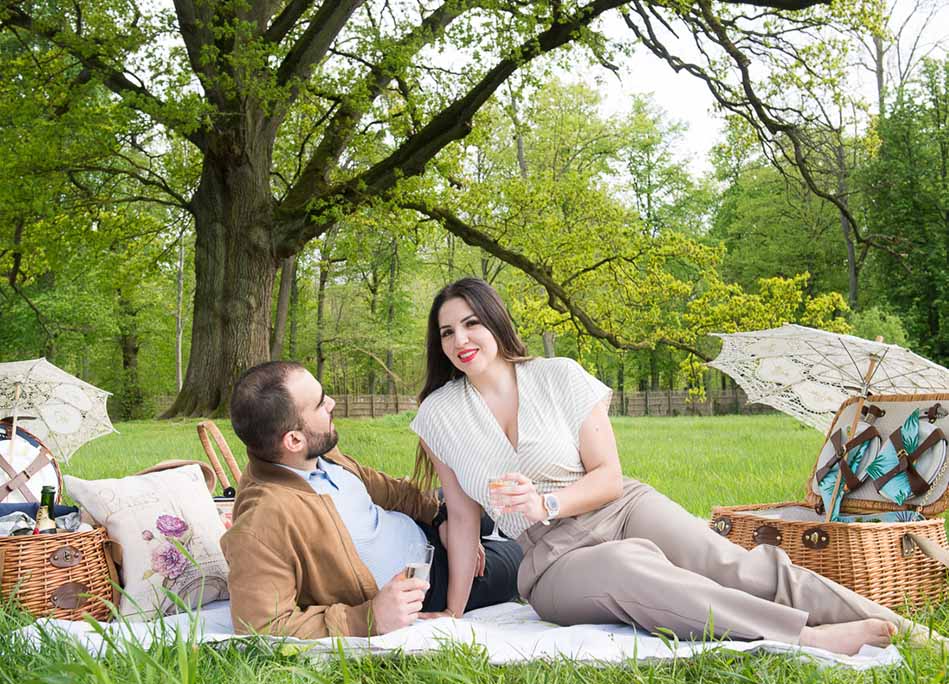 Versailles engagement photo