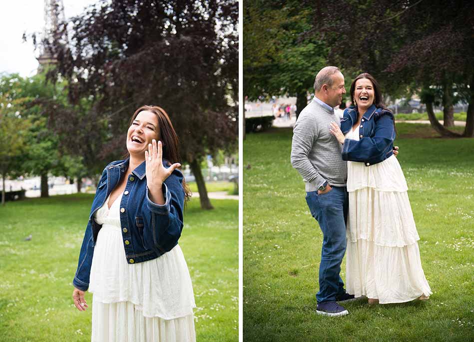 Paris engagement photo