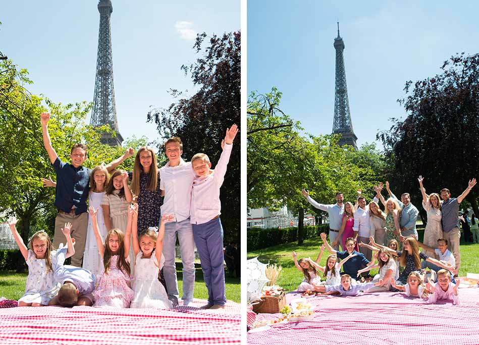 Paris family picnic