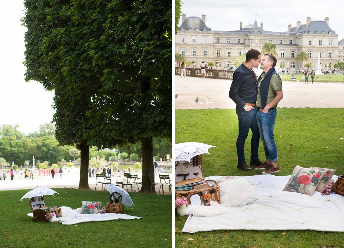 Paris gay couple photo session