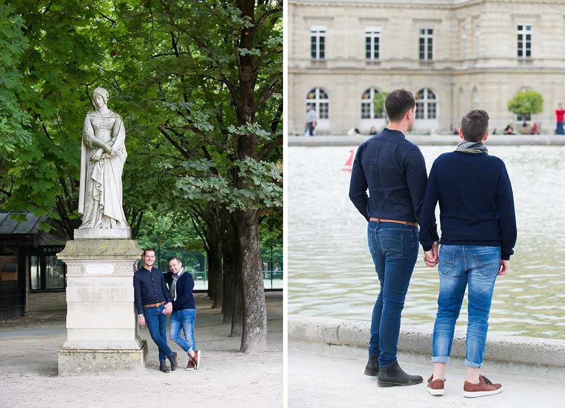 luxembourg gardens GAY Proposal Paris