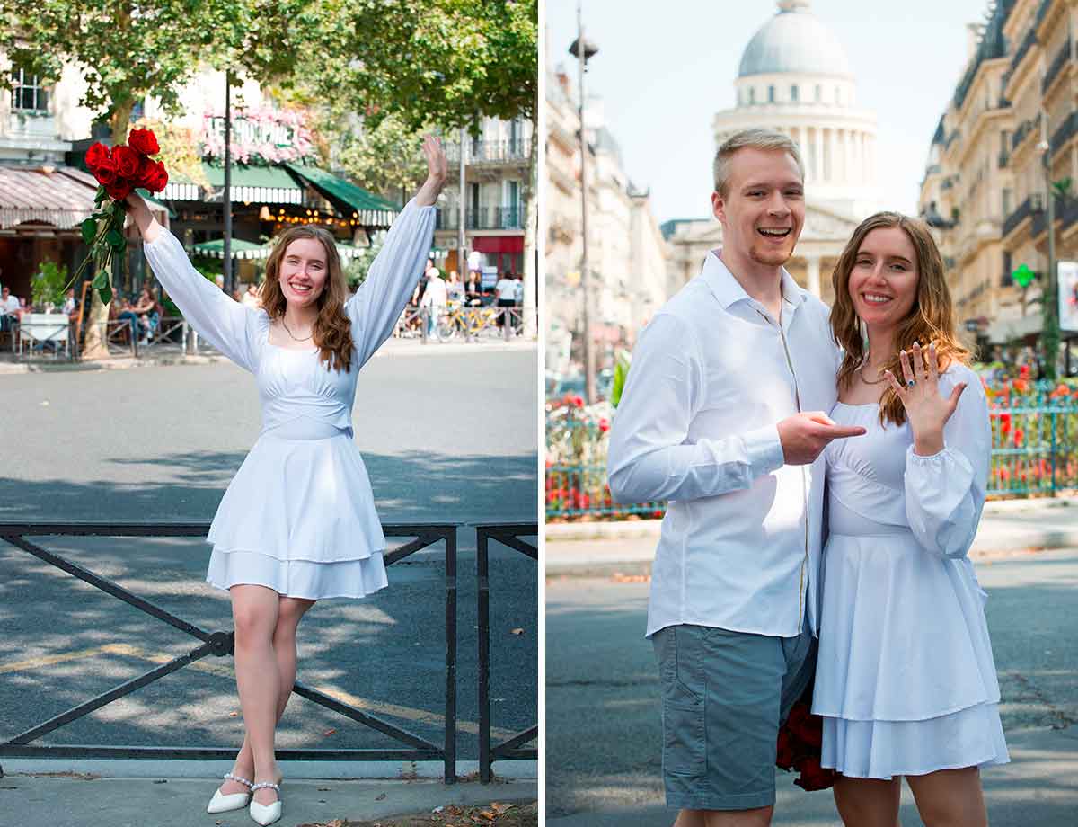 paris engagement photo