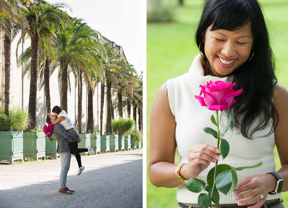 A Surprise Engagement at the castle of Versailles