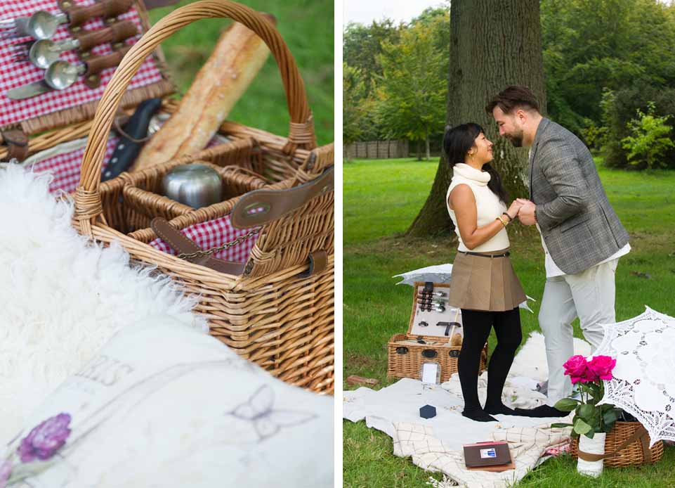 A Surprise Engagement at the gardens of Versailles