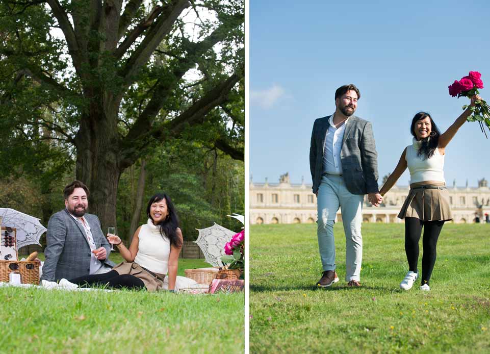 A Surprise Engagement at the castle of Versailles