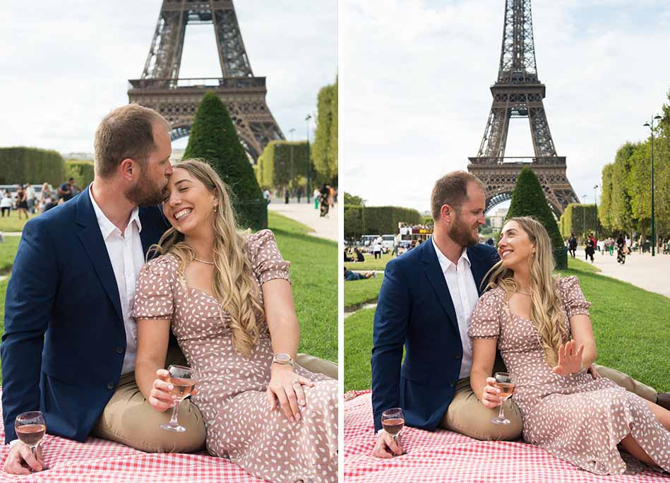 paris engagement photo shoot