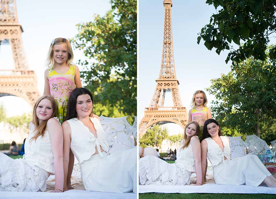 Family picnic paris